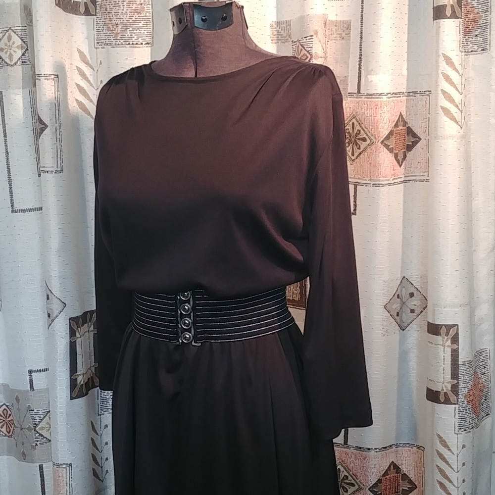 Med & Up Vtg Black Blair Dress - Picture 2 of 10